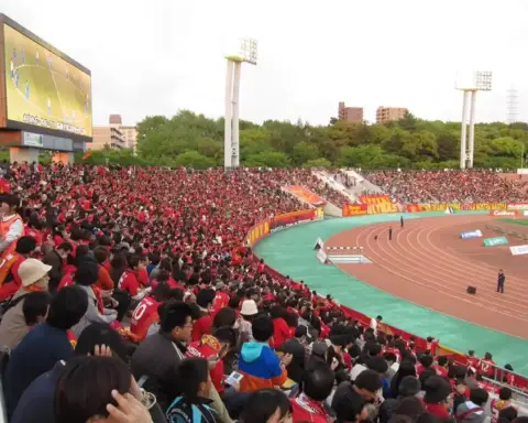 Mizuho Athletic Stadium exterior in Nagoya