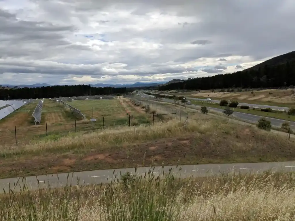 Mount Majura solar farm, representing Australia's renewable energy infrastructure behind the ARENA $30 million grant program.