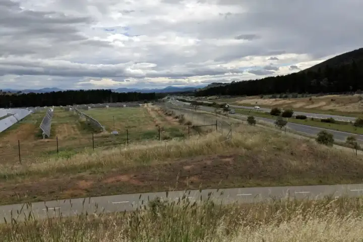 Mount Majura solar farm, representing Australia's renewable energy infrastructure behind the ARENA $30 million grant program.