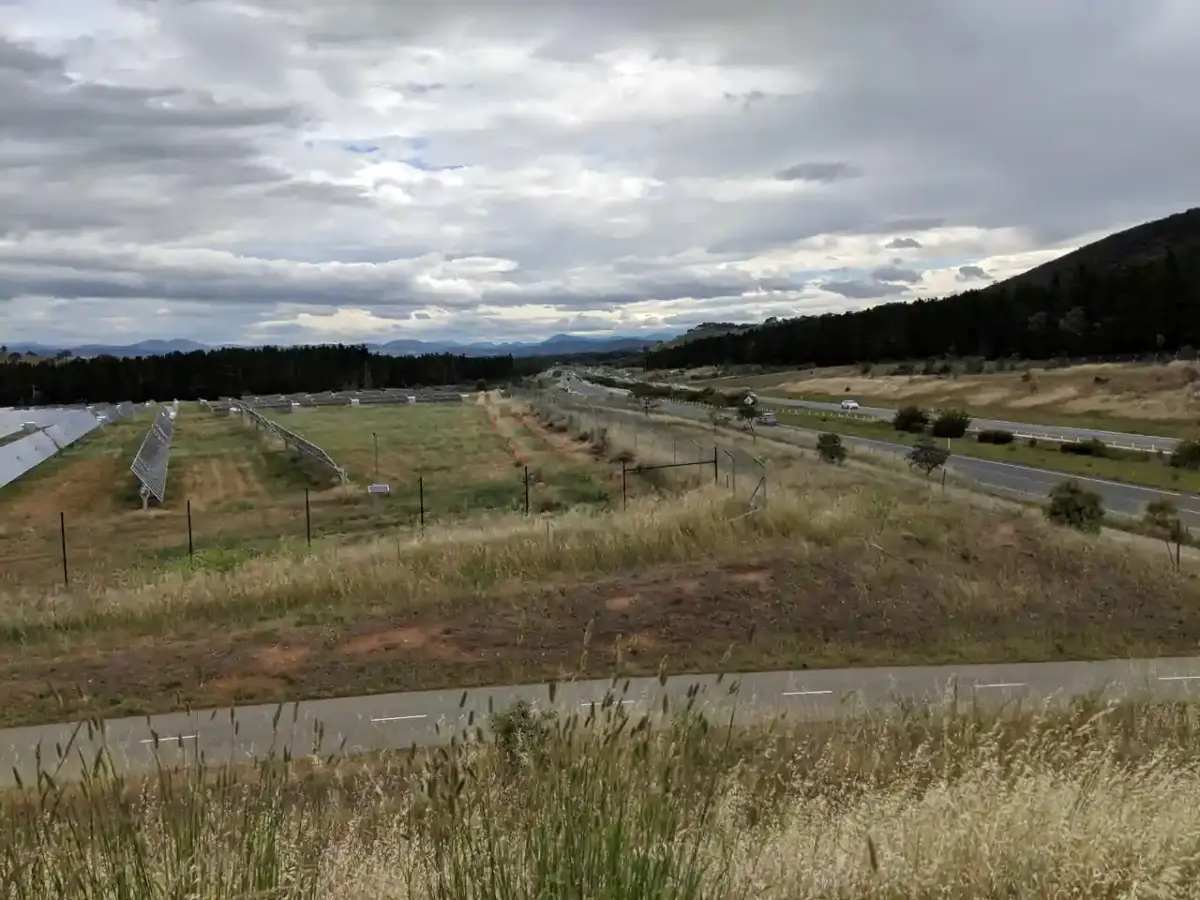 Mount Majura solar farm, representing Australia's renewable energy infrastructure behind the ARENA $30 million grant program.