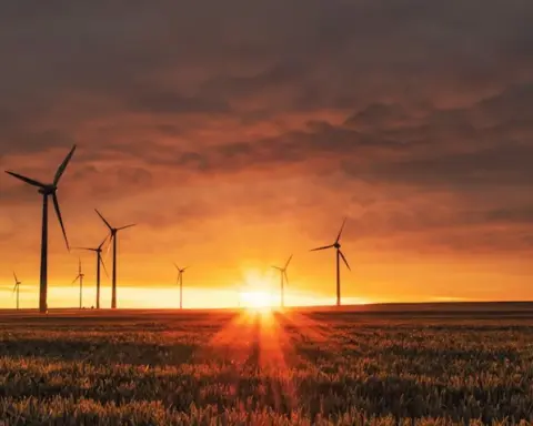Renewable energy landscape representing Canada Indigenous microgrid funding
