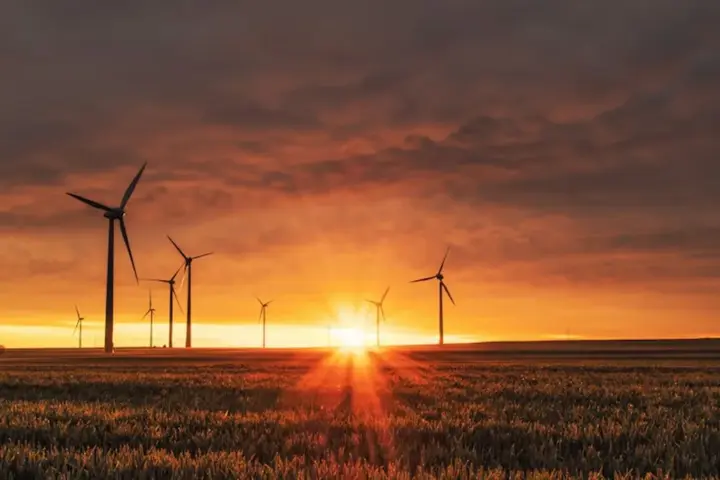 Renewable energy landscape representing Canada Indigenous microgrid funding