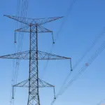 High-voltage electricity transmission lines in Clarington, Ontario, Canada