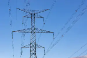 High-voltage electricity transmission lines in Clarington, Ontario, Canada