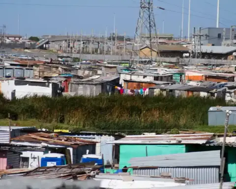 Township housing near Cape Town South Africa