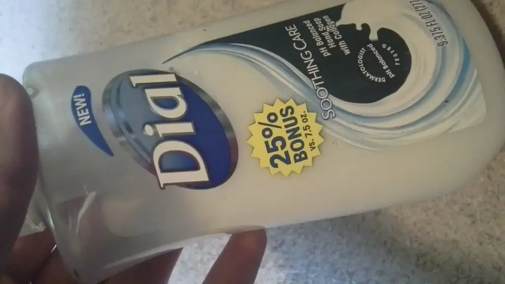A bottle of liquid hand soap, the product category behind the FDA recall affecting six products across 15 states.
