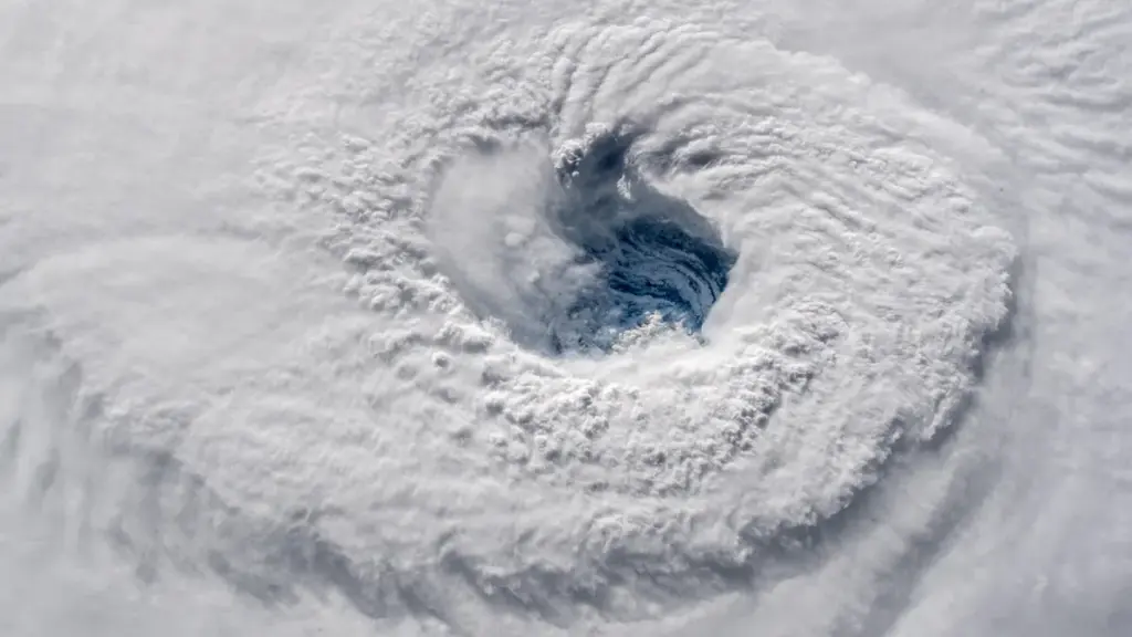 Hurricane satellite image