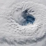 Hurricane satellite image