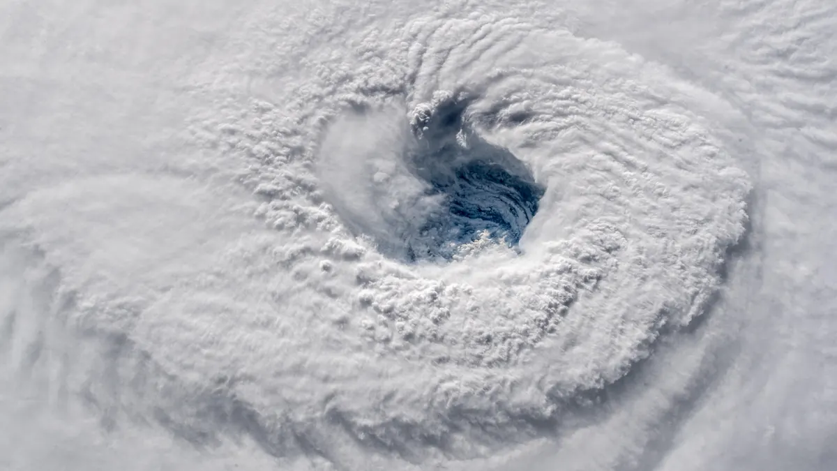 Hurricane satellite image