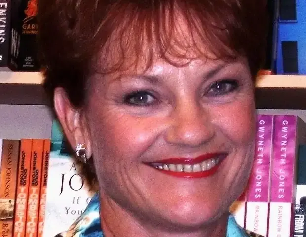Pauline Hanson speaking during a public appearance