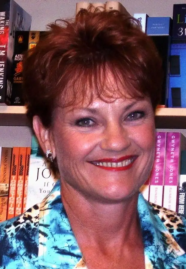 Pauline Hanson speaking during a public appearance