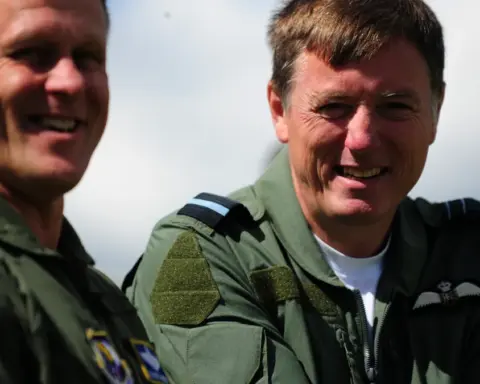 RAF Fairford US Air Force base with bombers