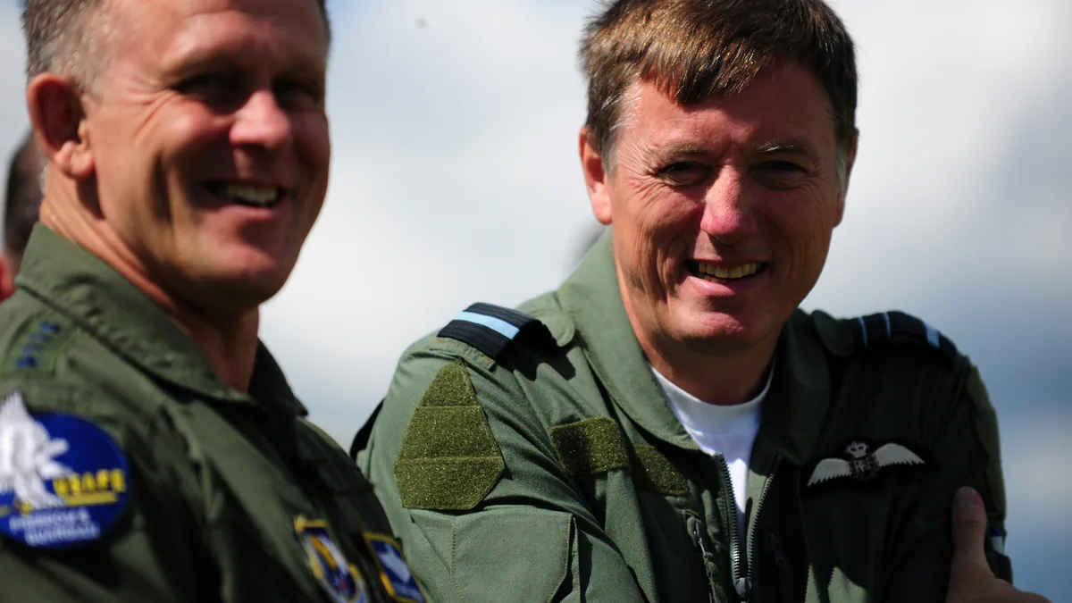 RAF Fairford US Air Force base with bombers