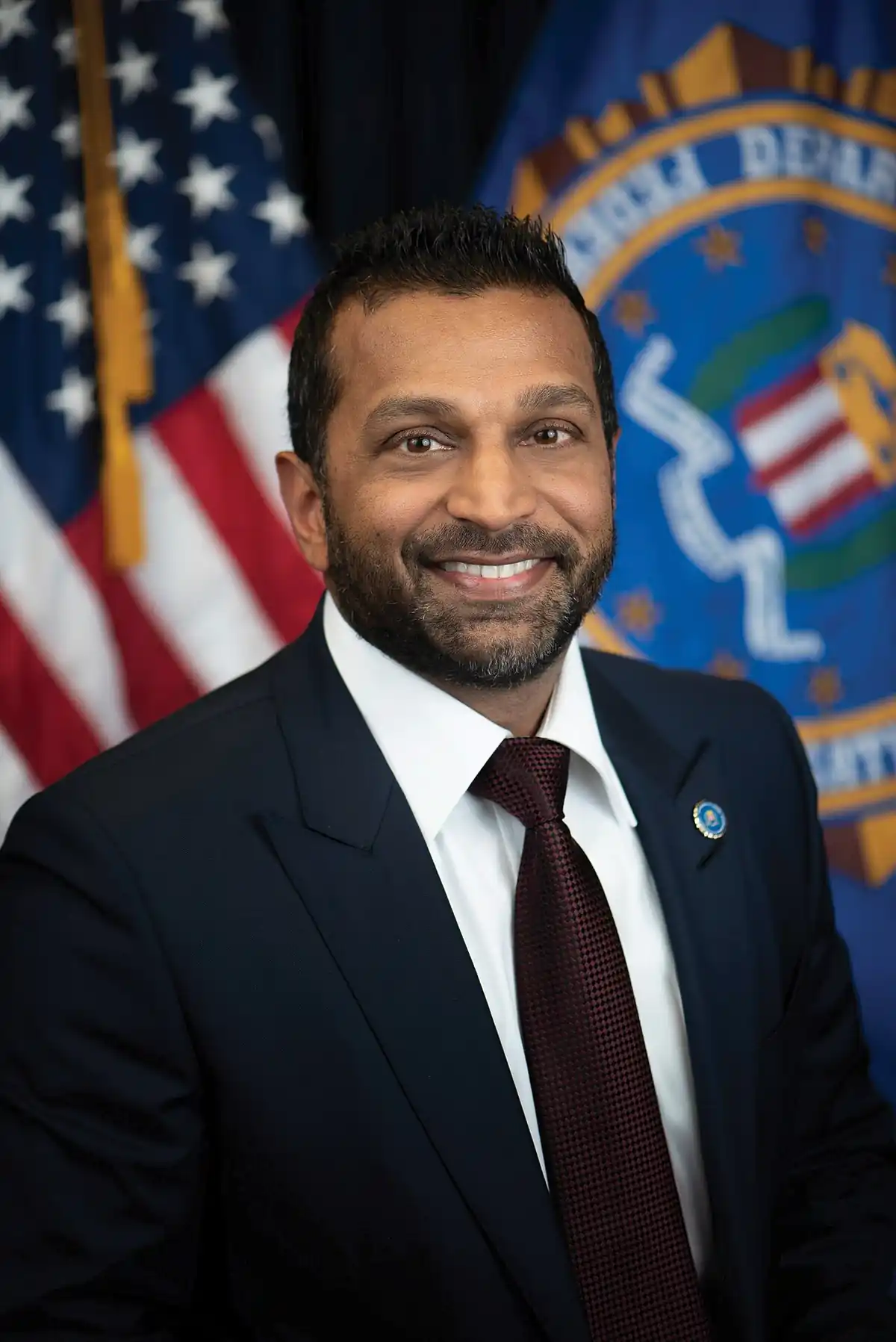 FBI Director Kash Patel in an official portrait
