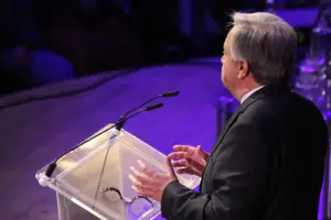 António Guterres speaking at a public event