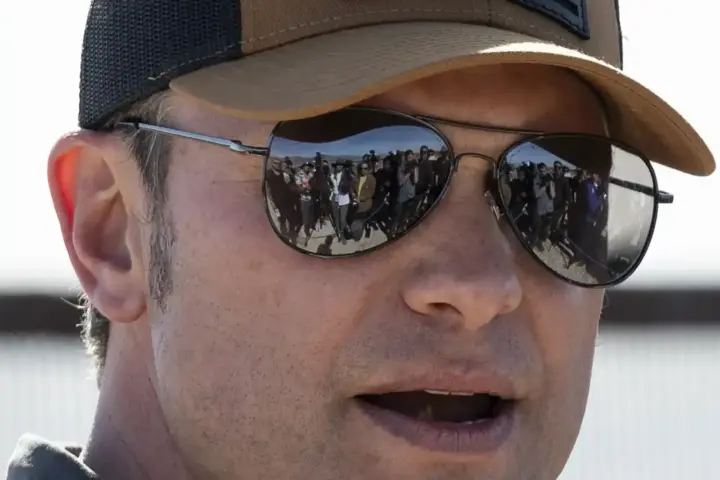 Secretary of Defense Pete Hegseth in 2025, the target of Jim Massie's impeachment push over Iran war powers.