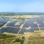 Kamuthi Solar Power Project in Tamil Nadu, one of India's largest operational solar installations.