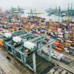 Cargo vessel at port representing Kandla methanol bunkering trial