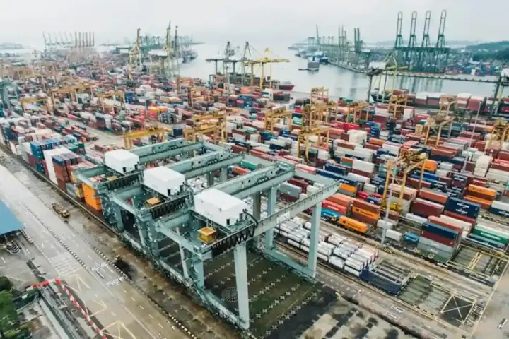 Cargo vessel at port representing Kandla methanol bunkering trial
