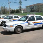 Royal Canadian Mounted Police vehicle parked in British Columbia, Canada