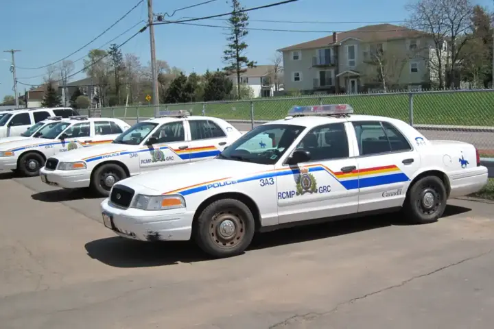 Royal Canadian Mounted Police vehicle parked in British Columbia, Canada