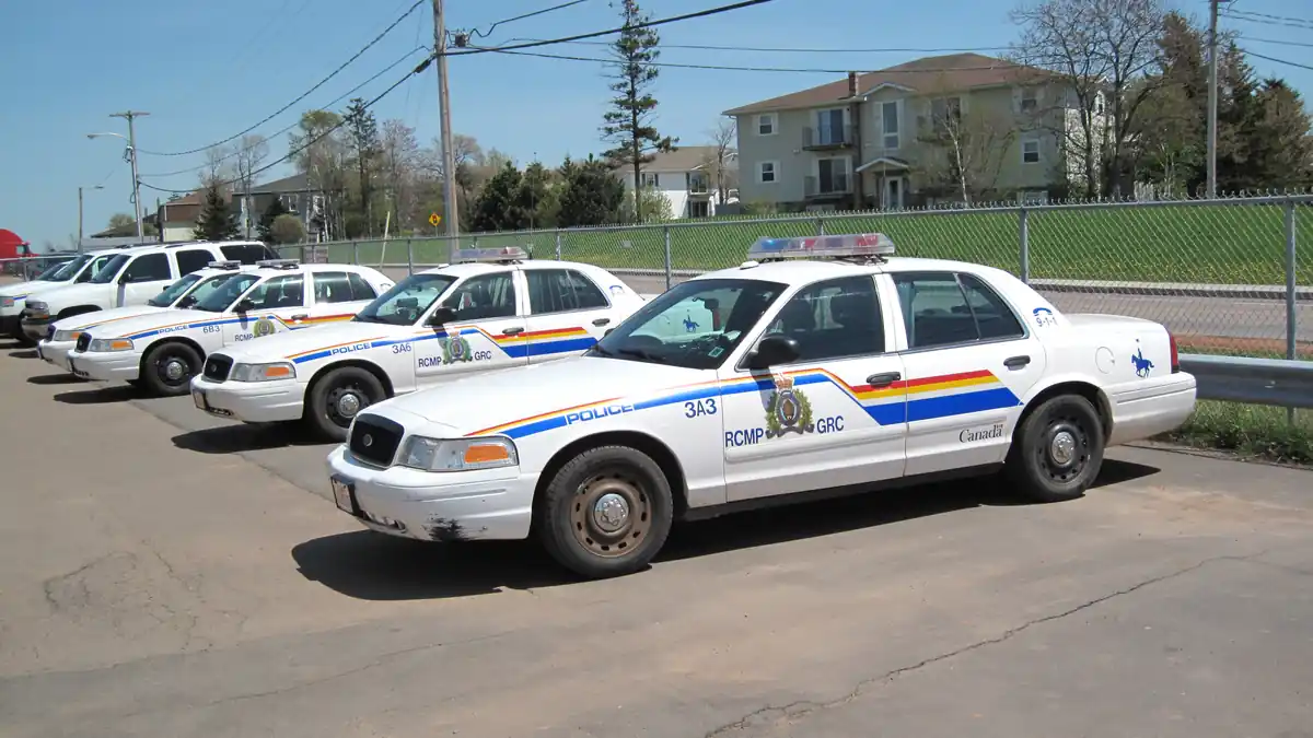 Royal Canadian Mounted Police vehicle parked in British Columbia, Canada