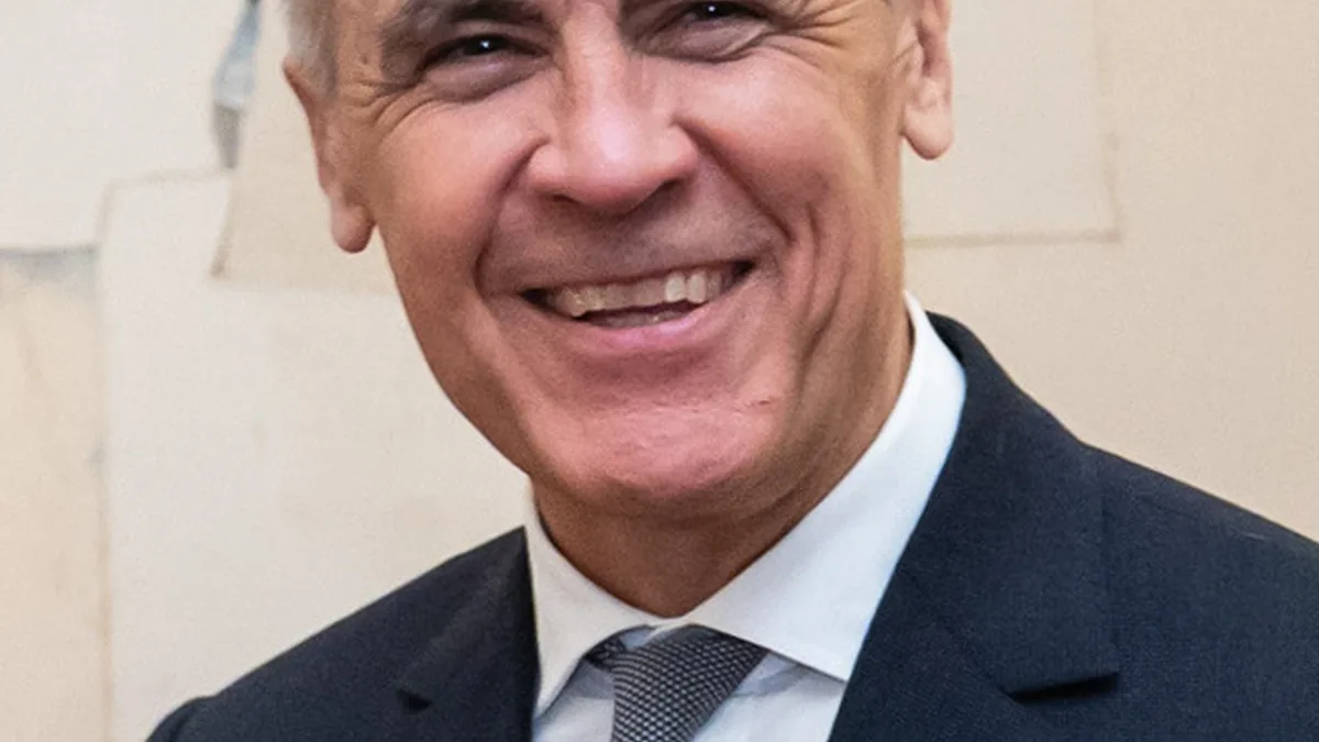 Portrait photograph of Canadian Prime Minister Mark Carney at an official event