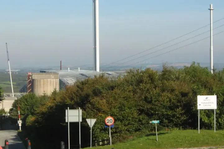 Cornwall Energy Recovery Centre waste incinerator facility near St Dennis, Cornwall