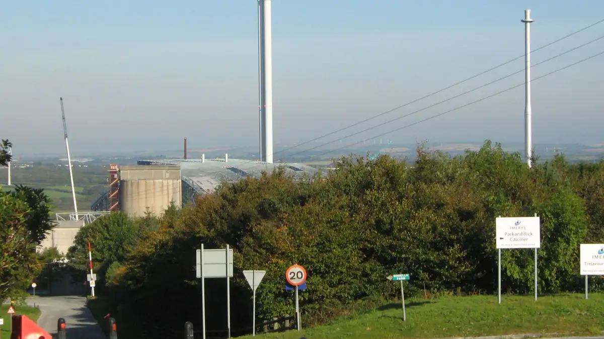 Cornwall Energy Recovery Centre waste incinerator facility near St Dennis, Cornwall