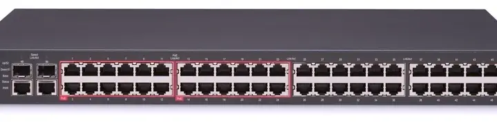 Enterprise network hardware and server equipment rack mounted