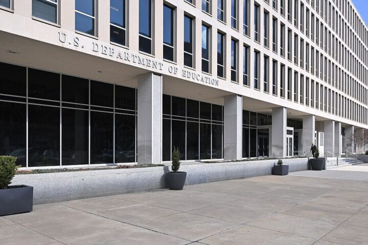 U.S. Department of Education building entrance in Washington, D.C.