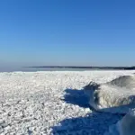 Lake Ontario shoreline in Rochester, New York.