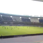 The interior of Kasarani Stadium in Nairobi, Kenya, the venue awarded the 2029 World Athletics Championships.