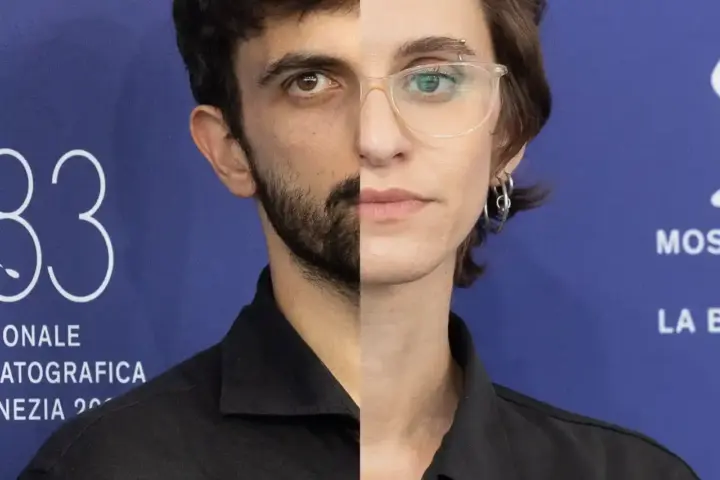 Split image of filmmakers Yuval Abraham (left) and Rachel Szor (right) at the 83rd Venice International Film Festival, whose documentary NAZA sparked Israeli military backlash.