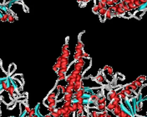 Structural scientific render of the Botulinum Neurotoxin Serotype A protein molecule used in medical aesthetics.