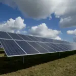 Rooftop solar panels representing NSW warehouse solar mandate and Aldi distribution centre energy design