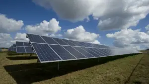 Rooftop solar panels representing NSW warehouse solar mandate and Aldi distribution centre energy design