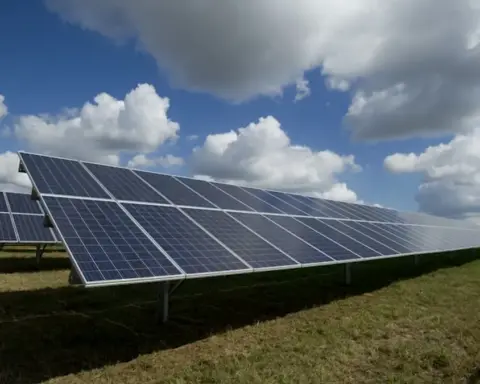Rooftop solar panels representing NSW warehouse solar mandate and Aldi distribution centre energy design