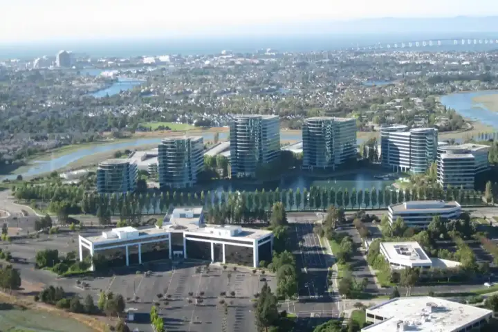 Oracle Corporation headquarters campus in Redwood City, California, the company at the centre of layoffs and AI spending shifts.