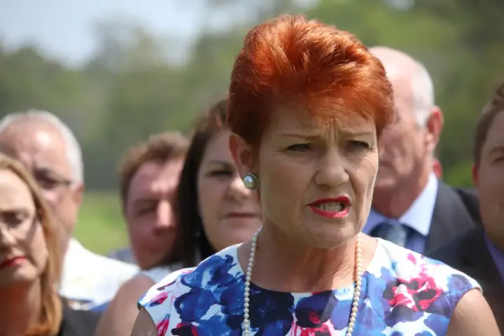Pauline Hanson, the Australian politician whose qualified apology over indigenous remarks drew national attention.