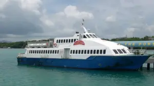 Passenger ferry operating in Tagbilaran, Philippines