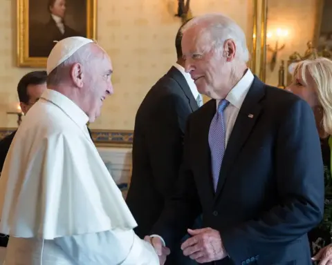 Pope and President meeting at the White House — contextual image representing the Vatican's position on AI ethics and human dignity