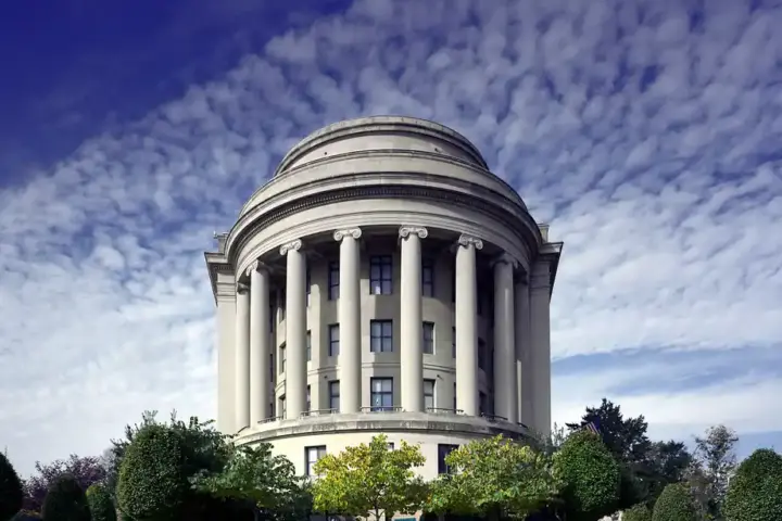 Exterior of the Federal Trade Commission building in Washington, D.C.