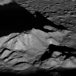 A cratered planetary surface seen from orbit, representing the kind of inner solar system terrain BepiColombo will study at Mercury.