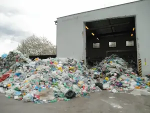 A materials recovery facility, the kind of recycling infrastructure behind the UK's still-unpublished circular economy growth plan.