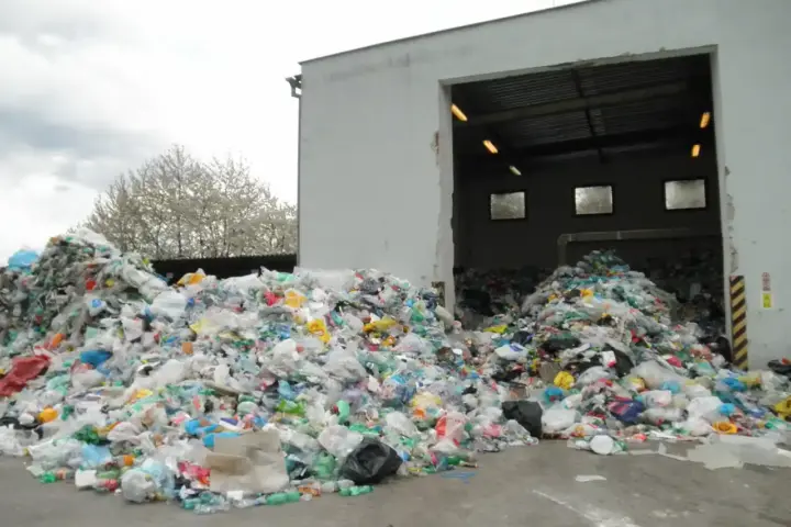 A materials recovery facility, the kind of recycling infrastructure behind the UK's still-unpublished circular economy growth plan.