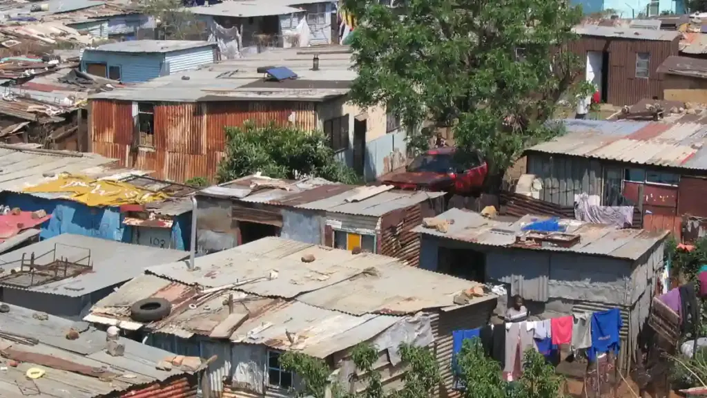 South African police at scene of mass shooting in Wedela township