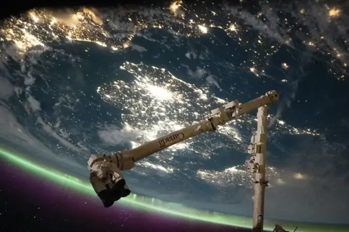 English Channel between France and England viewed from space