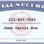 United States Social Security card illustration