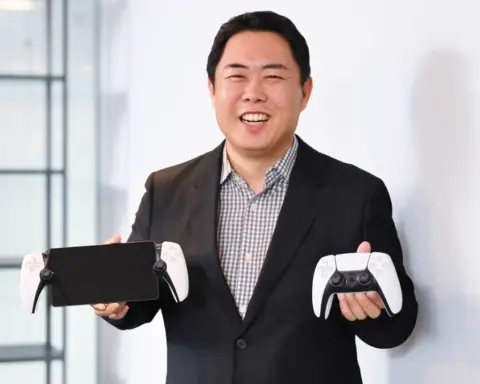 PlayStation controller and gaming setup used for a Sony PlayStation settlement article